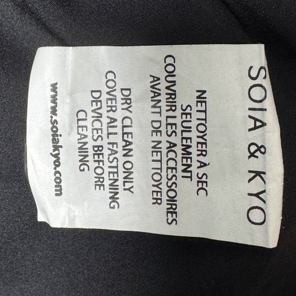 Soia & Kyo Logen Bordeaux Wine Wool Cashmere Blend Men’s Peacoat Size M - Picture 8 of 10